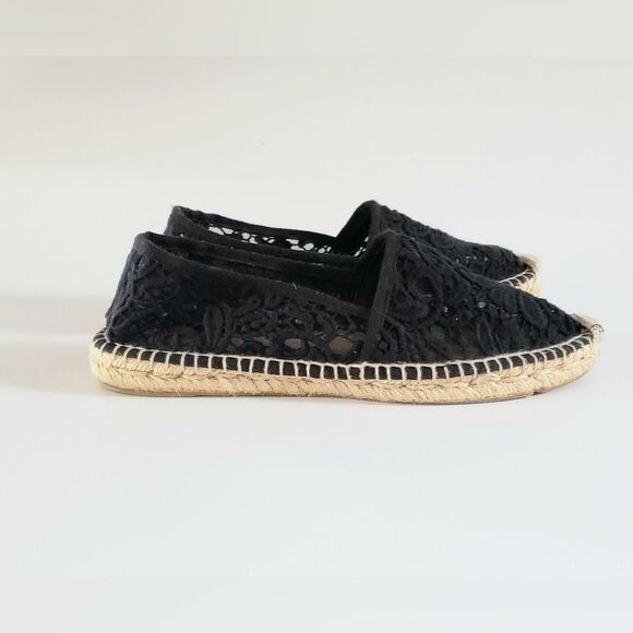 Tory Burch Abbe Lace Espadrille Slip On Women's Shoe Size 8 - Picture 5 of 11